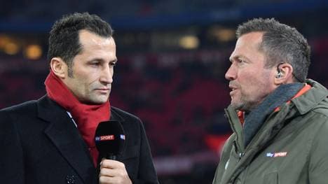 Hasan Salihamidzic (L) kontert die Aussagen von Lothar Matthäus