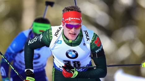 Benedikt Doll landete mit der Staffel in Ruhpolding auf Platz zwei