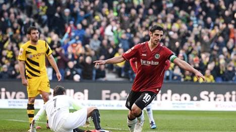 Lars Stindl bejubelt einen Treffer für Hannover 96
