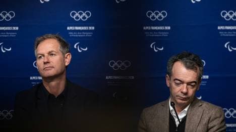 Edgar Grospiron (l.) und Cyril Linette