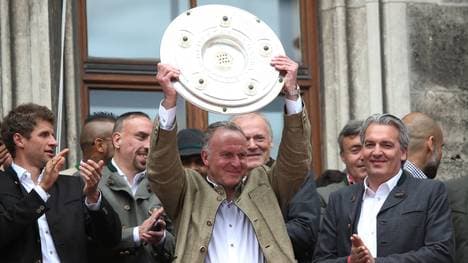 FC Bayern Muenchen Celebrate Winning The Bundesliga