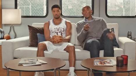 Kobe Bryant und Schauspieler Michael B. Jordan