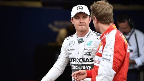 Nico Rosberg und Sebastian Vettel