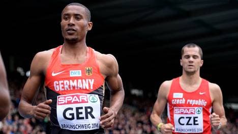 Homiyu Tesfaye (l.) kam in 3:39,08 Minuten lediglich auf Platz vier