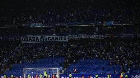 Fans von Espanyol verließen das Stadion