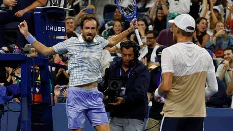 Daniil Medvedev verlor im Match gegen Benjamin Bonzi gleich mehrfach die Fassung