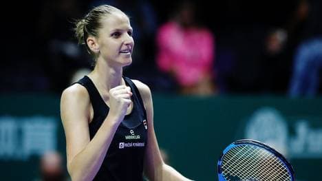 WTA Finals: Pliskova im Halbfinale - Wozniacki und Svitolina im Einsatz, Karolina Pliskova gewinnt bei den WTA Finals in Singapur gegen Petra Kvitova