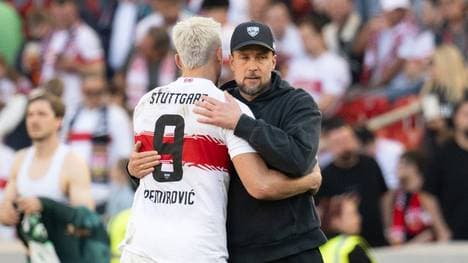 Ermedin Demirovic und Sebastian Hoeneß stehen mit dem VfB Stuttgart vor entscheidenden Spielen