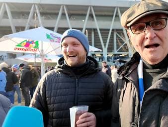 Vor dem Zweitliga-Duell zwischen dem Karlsruher SC und Hertha BSC feiern die Fans beider Vereine den 50. Geburtstag ihrer besonderen Fanfreundschaft.