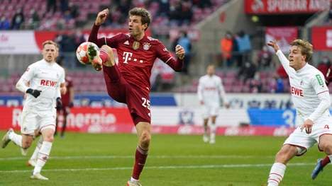 Thomas Müller feierte mit den Bayern einen 4:0-Sieg in Köln