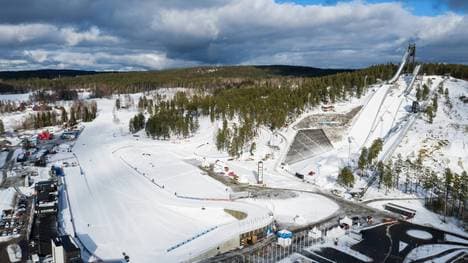 Im Skistadion in Falun könnte 2030 Olympia stattfinden