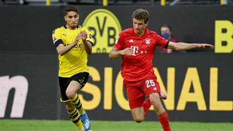 Achraf Hakimi (l.) soll sich mit Inter Mailand einig sein