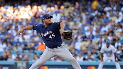 Brewers-Pitcher Jhoulys Chacin hatte maßgeblichen Anteil am Sieg der Milwaukee Brewers