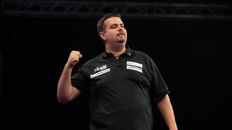 Gabriel Clemens sorgt beim Grand Slam of Darts für Furore