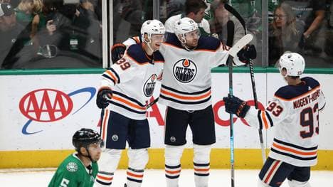 Leon Draisaitl gewinnt mit den Edmonton Oilers bei den Dallas Stars