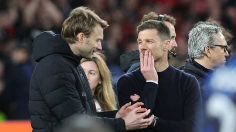 Erfolgreich in Leverkusen: Rolfes (l.) und Alonso