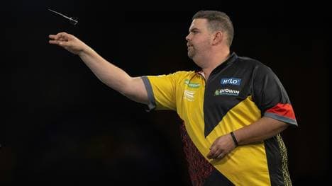 Gabriel Clemens bei der Darts-WM in London