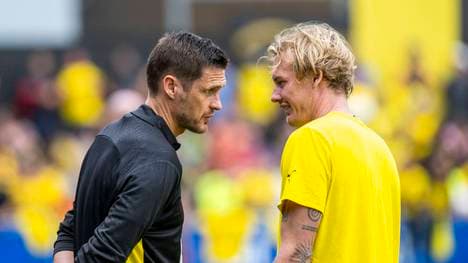 Sebastian Kehl (l.) mit Julian Brandt