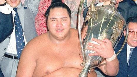 Akebono war der erste nicht-japanische Yokozuna im Sumoringen