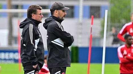 Dieter Hecking hat Cristian Fiel (r.) zum Cheftrainer gemacht