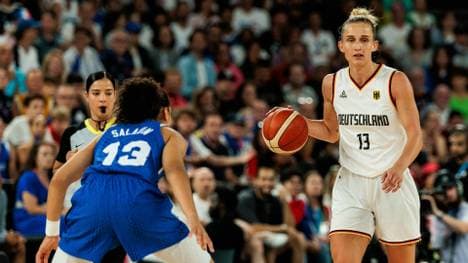 Leonie Fiebich (r.) bei Olympia in Paris