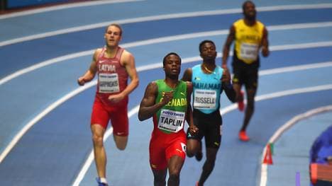 Hier liegt Bralon Taplin noch in Führung, wenig später werden alle Läufer disqualifiziert