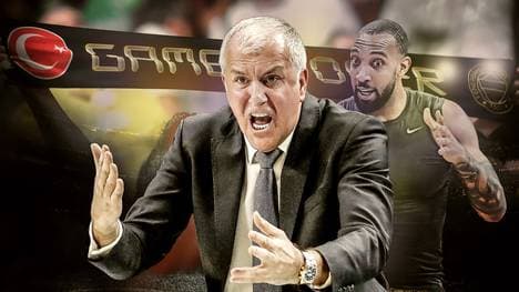 Zeljko Obradovic (M..) ist stinksauer auf seine Spieler bei Fenerbahce Istanbul