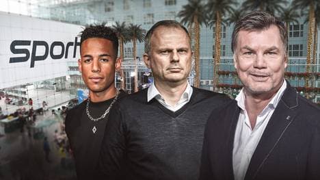 Dennis Aogo und Jochen Schneider sind zu Gast im CHECK24 Doppelpass