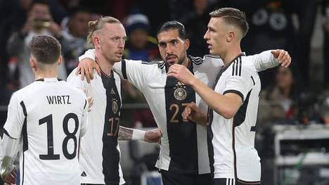 Die BVB-Profis Nico Schlotterbeck, Emre Can und Marius Wolf (v.r.) überzeugten zuletzt auch im DFB-Team