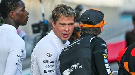 Pitt, hier im Gespräch mit McLaren-Pilot Piastri