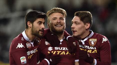 Ciro Immobile (M.) trifft bei seinem Comeback für den FC Turin