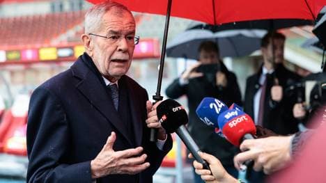 Van der Bellen beim ÖFB-Training