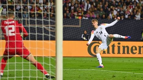 Maximilian Beier traf gegen die Ukraine die Latte