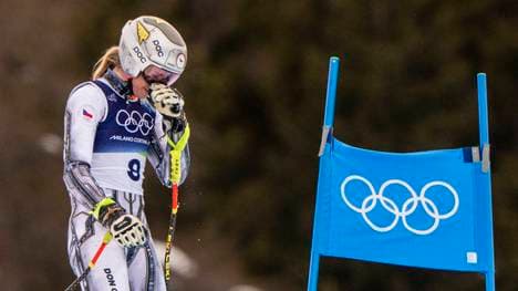 Ester Ledecka ging im Super-G bei den Olympischen Spielen verletzt an den Start