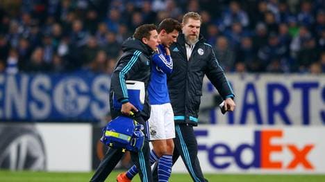 Leon Goretzka verletzte sich im Spiel gegen Schachtjor Donezk