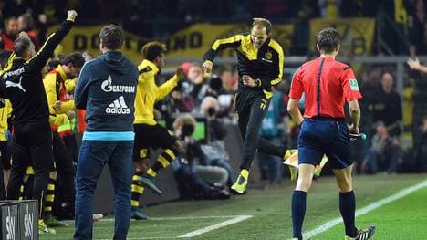 Thomas Tuchel jubelt über den Derbysieg
