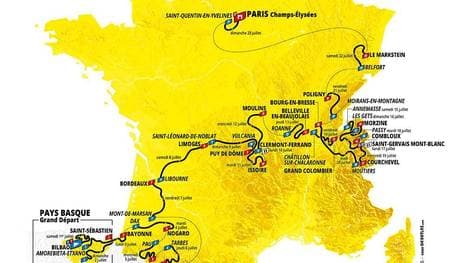 Die Strecke der Tour de France 2023 in der Übersicht