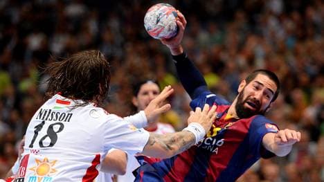 Karabatic (r.) gewann 2015 mit dem FC Barcelona die Champions League.