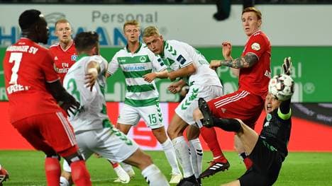 2. Bundesliga: SpVgg Greuther Fürth - Hamburger SV 0:0 HSV-Tor aberkannt