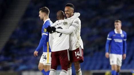 Arsenal gewinnt dank Alexandre Lacazette bei Brighton Hove and Albion