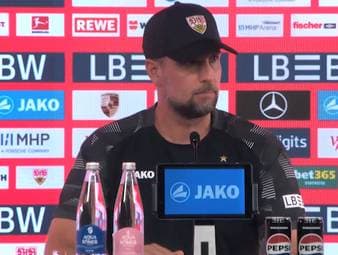 TV-Experte Didi Hamann tippt den VfB Stuttgart an die Spitze der Liga. Nun reagiert Sebastian Hoeneß in einer Pressekonferenz auf die Ansage. 