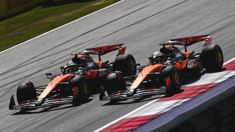 Lando Norris setzte sich nach hartem Kampf in Spielberg gegen McLaren-Teamkollege Oscar Piastri durch