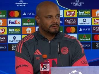 Trainer Vincent Kompany gibt ein Update zum Gesundheitsstatus von Jonas Urbig. Zudem spricht er über Leonard Prescott, der zur Alternative werden könnte.