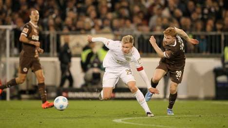 Jonathan Burkhardt (in weiß) glänzt derzeit bei Mainz 05