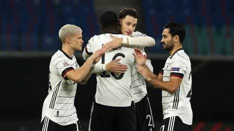 Robin Koch (3.v.l.) hat bislang sieben Länderspiele für Deutschland bestritten