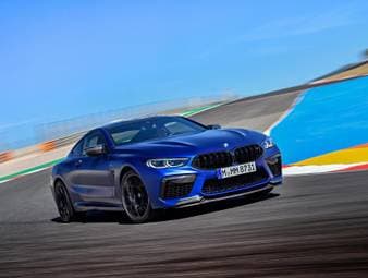 Der neue BMW M8 auf Porsche-Kurs