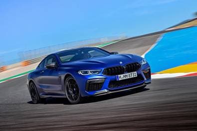 Der neue BMW M8 auf Porsche-Kurs