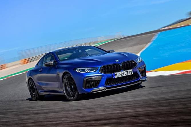 Der neue BMW M8 auf Porsche-Kurs