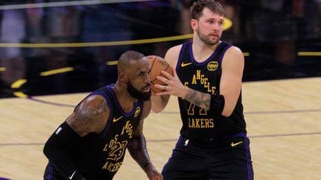 LeBron James und Luka Doncic standen wieder gemeinsam auf dem Court