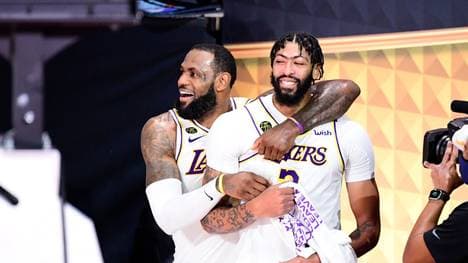Anthony Davis feierte zusammen mit LeBron James den NBA-Titel